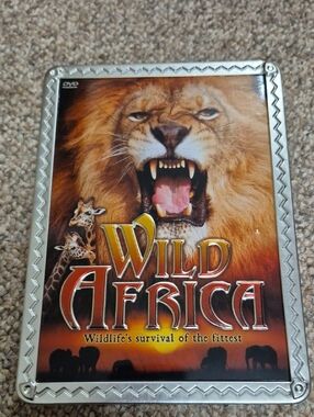 Wild Africa Wildlife's Survival Ofvthe Fittest DVD Set In Collectible Metal Tin